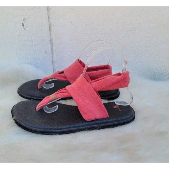 Sanuk Yoga Sling Pink  Sandals Wns sz  9 - Picture 4 of 5